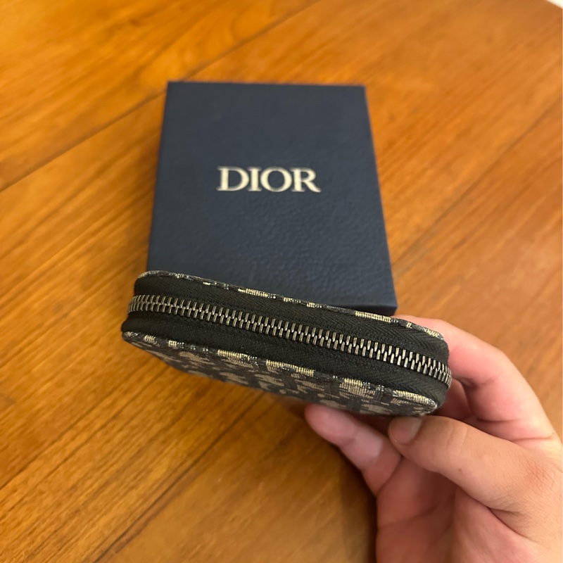 DIOR 藍緹花ㄇ拉零錢卡包-16