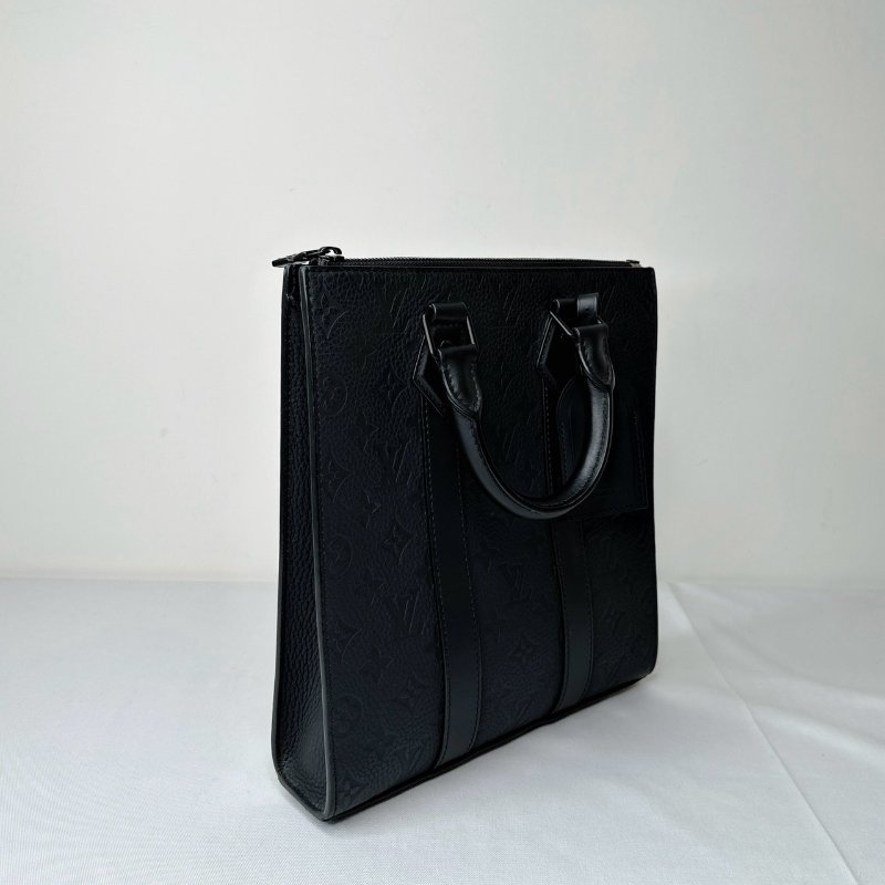 LV Sac Plat皮革壓紋手提包-3