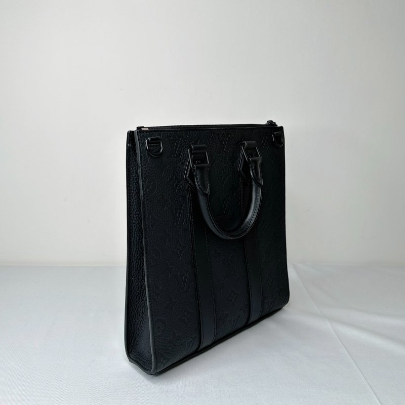 LV Sac Plat皮革壓紋手提包-5