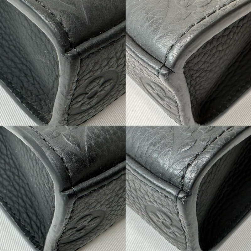 LV Sac Plat皮革壓紋手提包-10