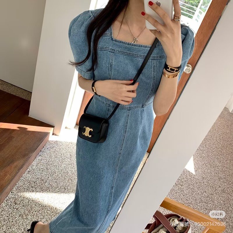 CELINE 凱旋釦Mini box - 黑金-1