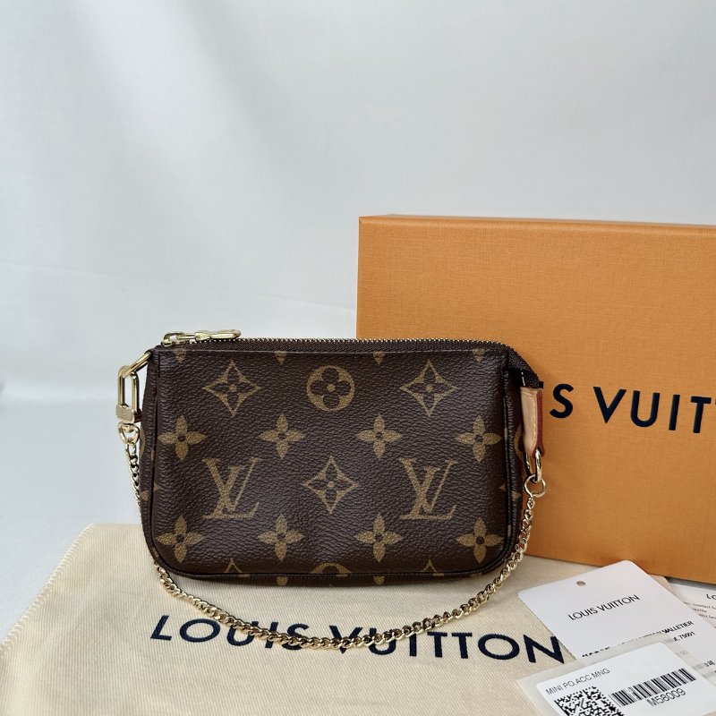 LV Mini老花鏈帶麻將包-0