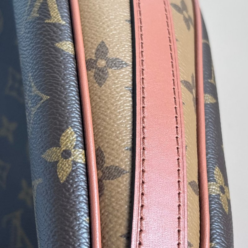 ::LOUIS VUITTON:: LV M46311 Loop Hobo 棕色 拚雙色月亮包 半月包 流浪包-20