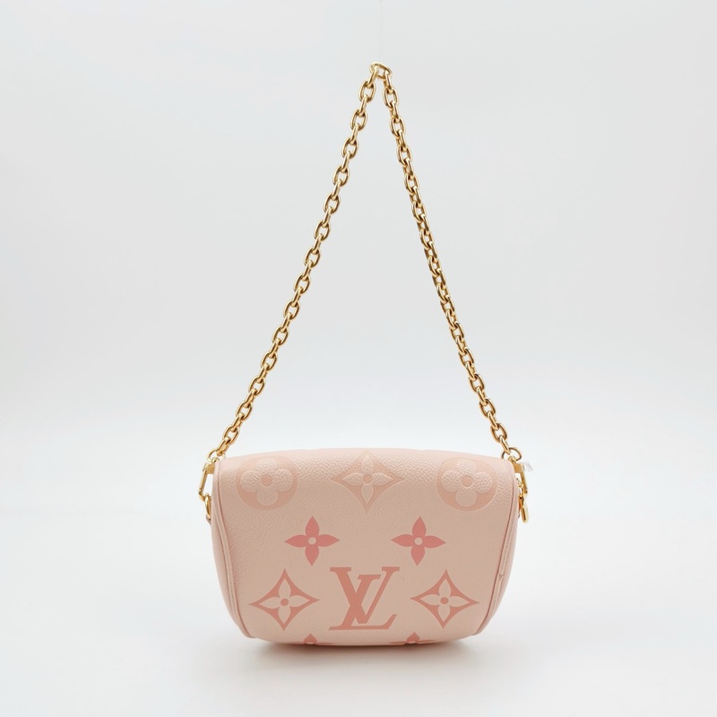LV限定款漸變櫻花粉mini bumbag牛皮迷你腰包-2
