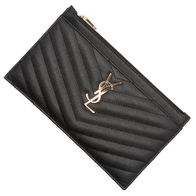 YSL SAINT LAURENT MONOGRAM 荔枝牛皮 手拿包 義大利製 636312-4
