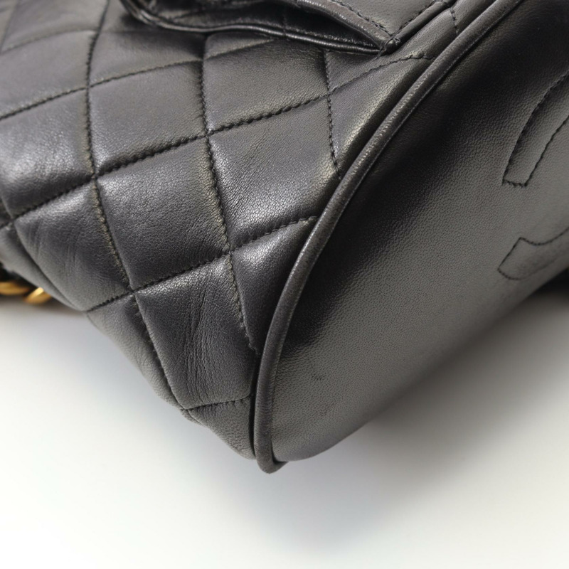 CHANEL Matelasse 鏈條背包 A10177 小羊皮 BK 二手 女款 GHW-6