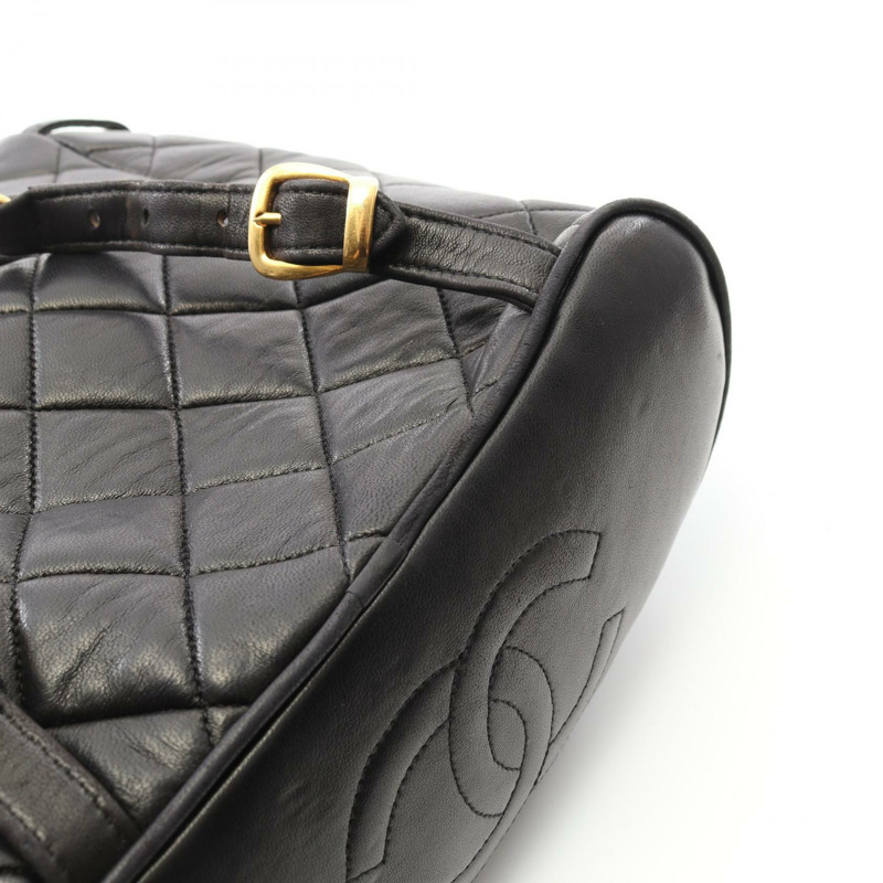 CHANEL Matelasse 鏈條背包 A10177 小羊皮 BK 二手 女款 GHW-11