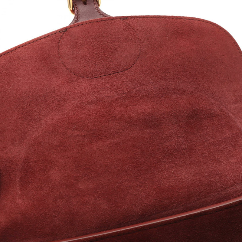 Christian Dior BOBBY 中型斜背包 M9319UMOL 皮革 波爾多紅-4