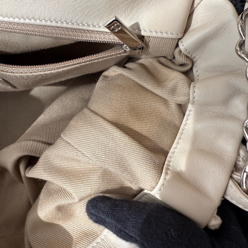 CHANEL 黑白編織郵差包cf-14