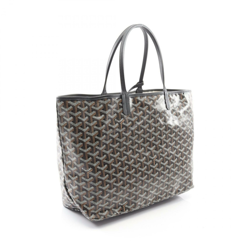 GOYARD Saint Louis PM 手提包 皮革 黑色 多色 二手 女士-1