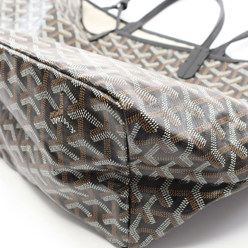GOYARD Saint Louis PM 手提包 皮革 黑色 多色 二手 女士-4
