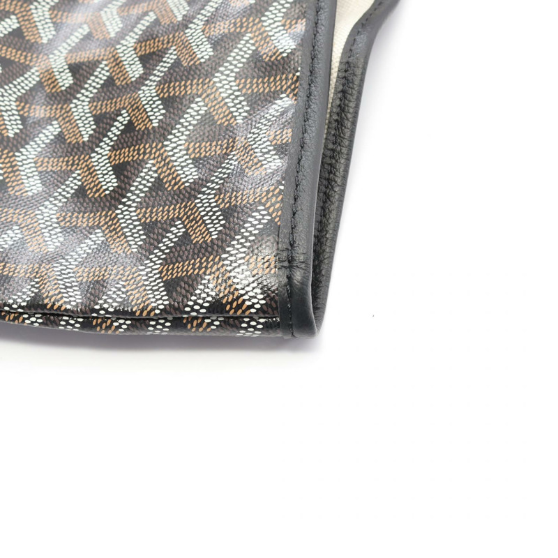 GOYARD Saint Louis PM 手提包 皮革 黑色 多色 二手 女士-5