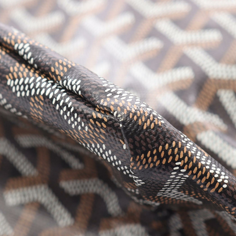 GOYARD Saint Louis PM 手袋 肩背包 帆布 皮革 黑色 多色 二手-4