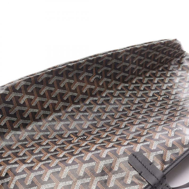 GOYARD Saint Louis PM 手袋 肩背包 帆布 皮革 黑色 多色 二手-6