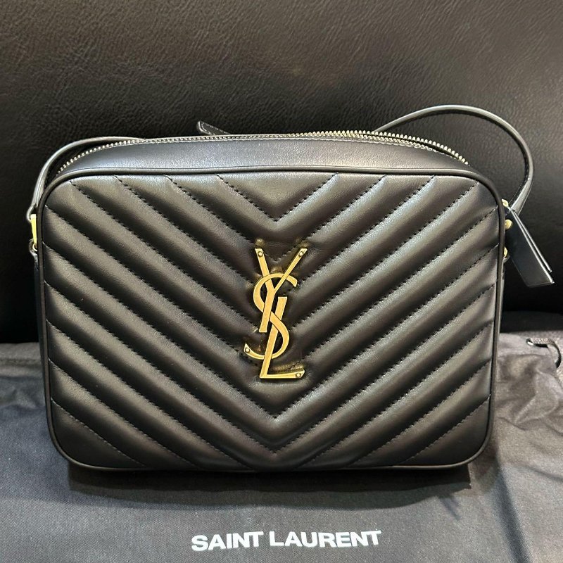 YSL SAINT LAURENT 小羊皮 鍊條 相機包  612544 現貨 原價55000-0