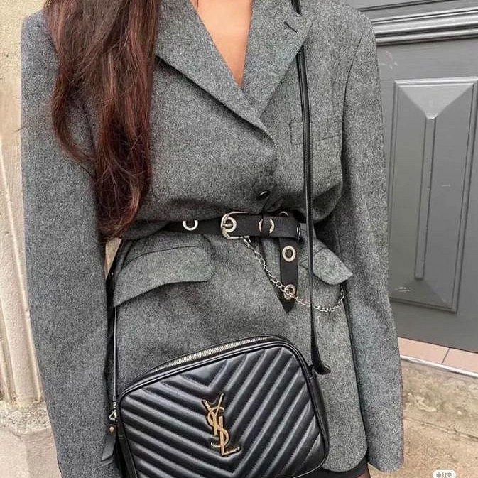 YSL SAINT LAURENT 小羊皮 鍊條 相機包  612544 現貨 原價55000-2