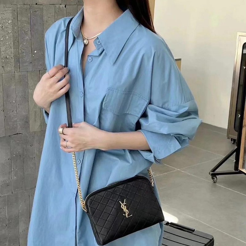 YSL SAINT LAURENT GABY 小羊皮 鍊條包 側背包 733667 現貨 原價40700-3