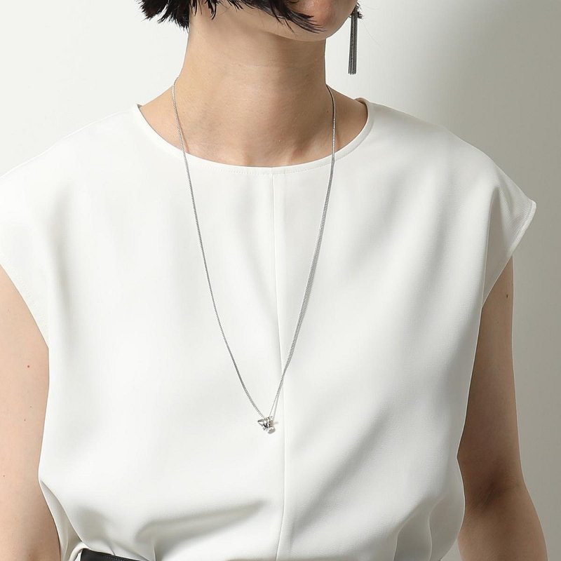 💎Han's house精品服飾💎SAINT LAURENT 聖羅蘭 YSL 金屬 項鏈 義大利製 現貨 原價14000-1