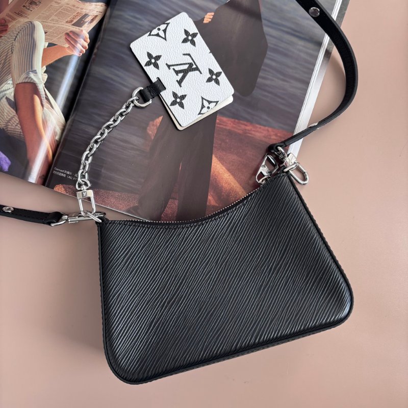 ::LOUIS VUITTON:: LV M20998 Marellini 黑色Epi牛皮二合一小斜背包-1