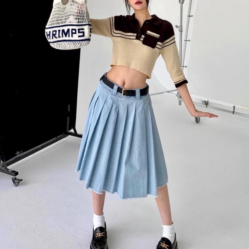 ❤️MIU MIU 山羊絨時尚短款毛衣-1