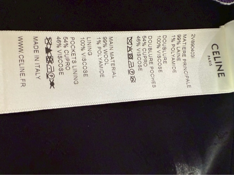 Celine 黑色滾邊小香風羊毛外套 36碼-10