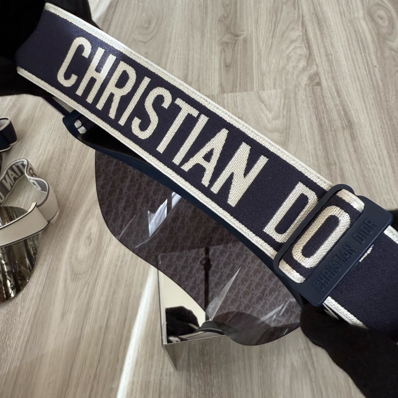 Dior Club V1U 藍色老花遮陽帽 全新品-6