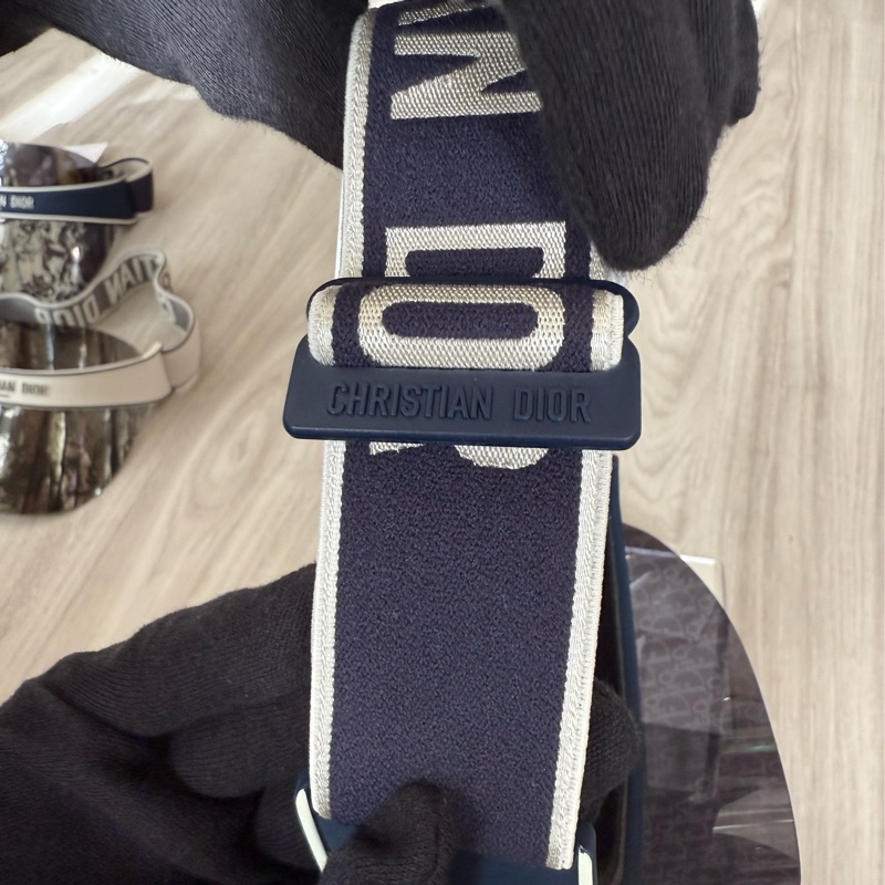 Dior Club V1U 藍色老花遮陽帽 全新品-8