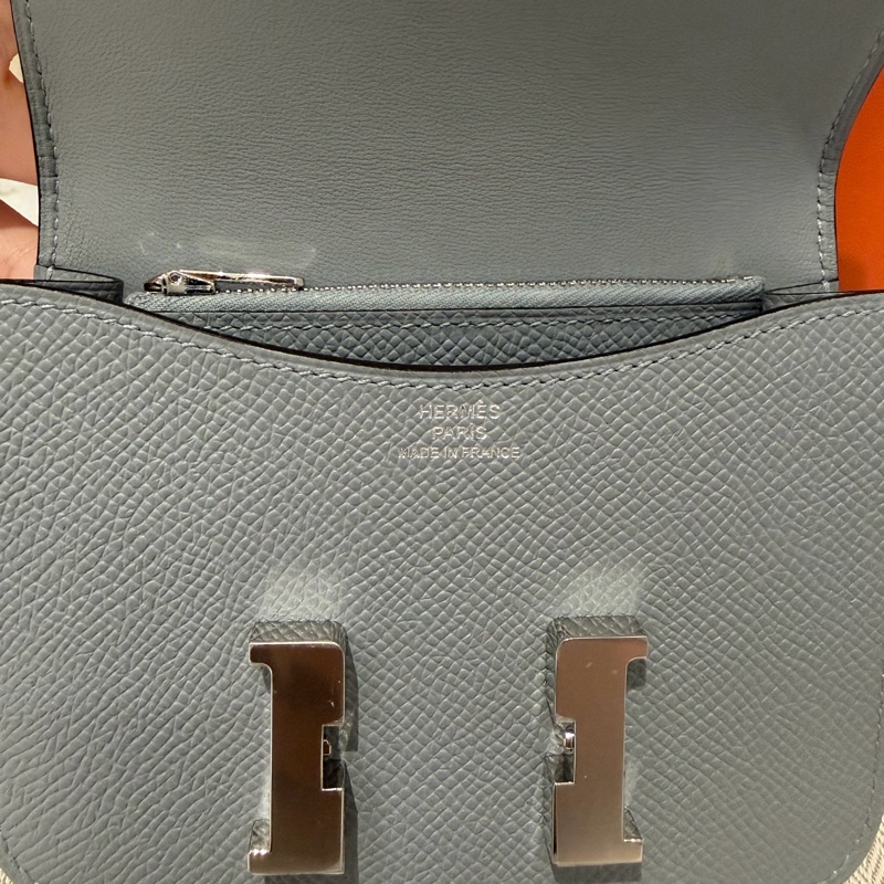 全新Hermes slim新色木偶灰銀扣-8