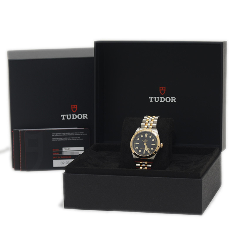 帝舵 Black Bay 36 S&G 錶盤手錶 79643 不鏽鋼黃金男士自動腕錶-7