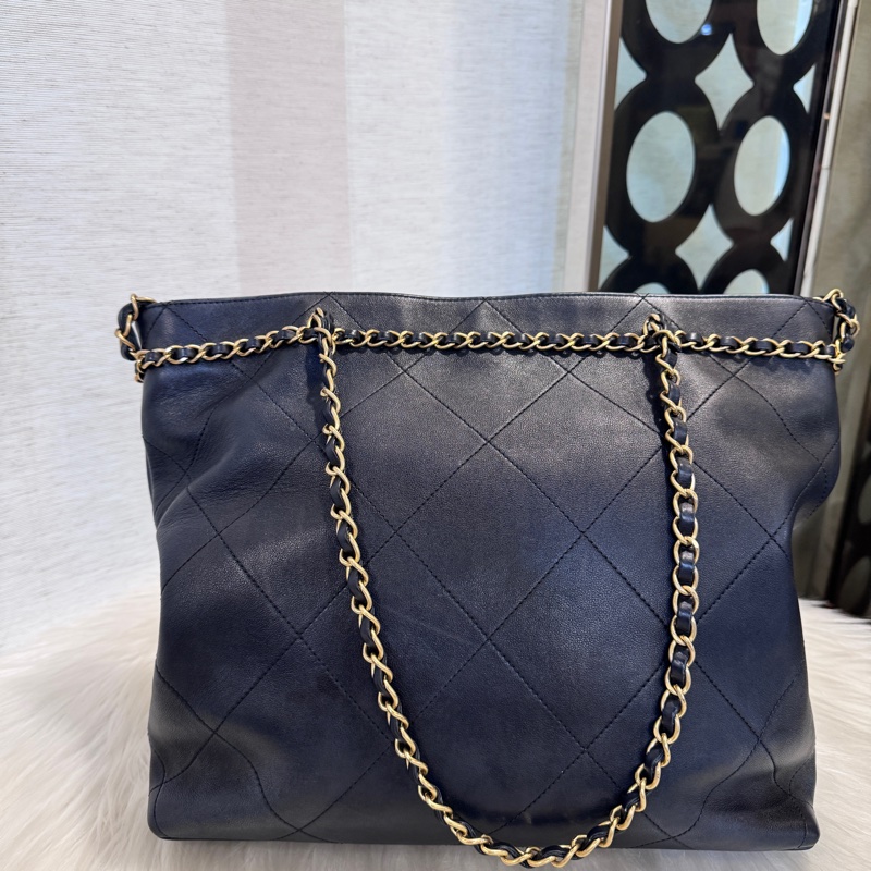 Chanel Tote Bag 黑牛皮手提肩背包-2