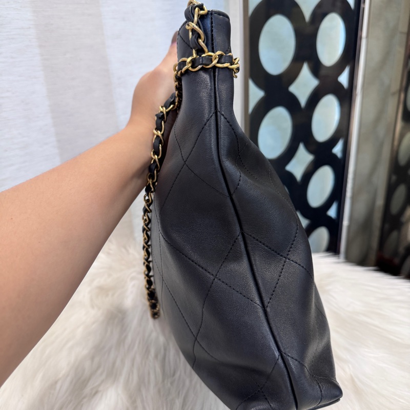 Chanel Tote Bag 黑牛皮手提肩背包-3
