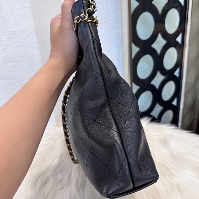 Chanel Tote Bag 黑牛皮手提肩背包-4