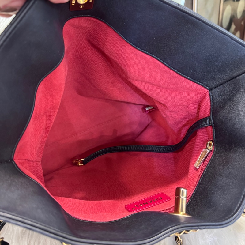 Chanel Tote Bag 黑牛皮手提肩背包-8