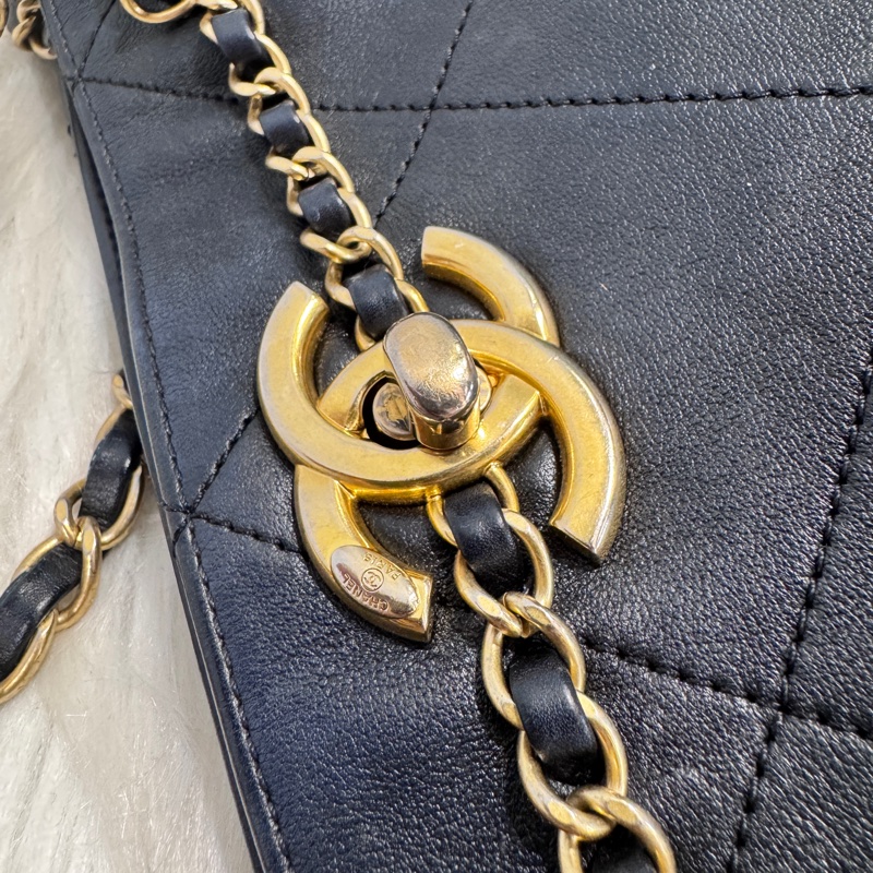 Chanel Tote Bag 黑牛皮手提肩背包-10