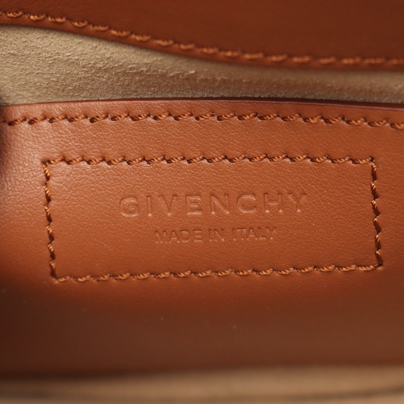 GIVENCHY Infinity 迷你馬鞍斜背包 BB05470781 皮革 棕色-3