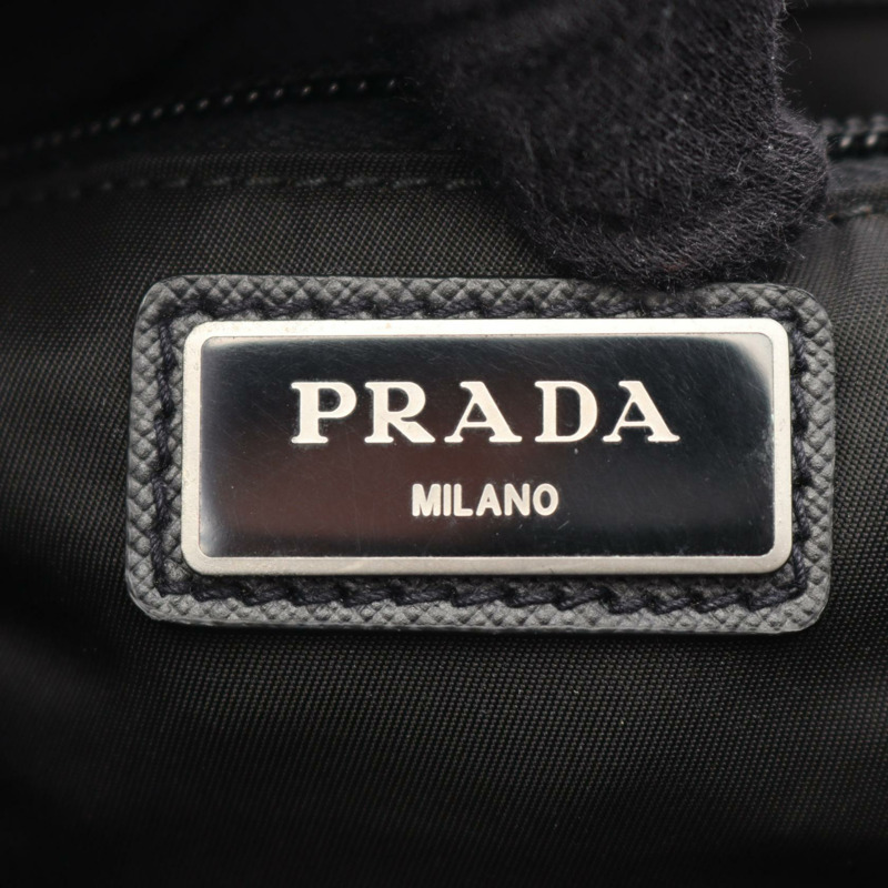 PRADA TESSUTO 迷彩背包 2VZ135 尼龍黑色卡其色二手男式-3