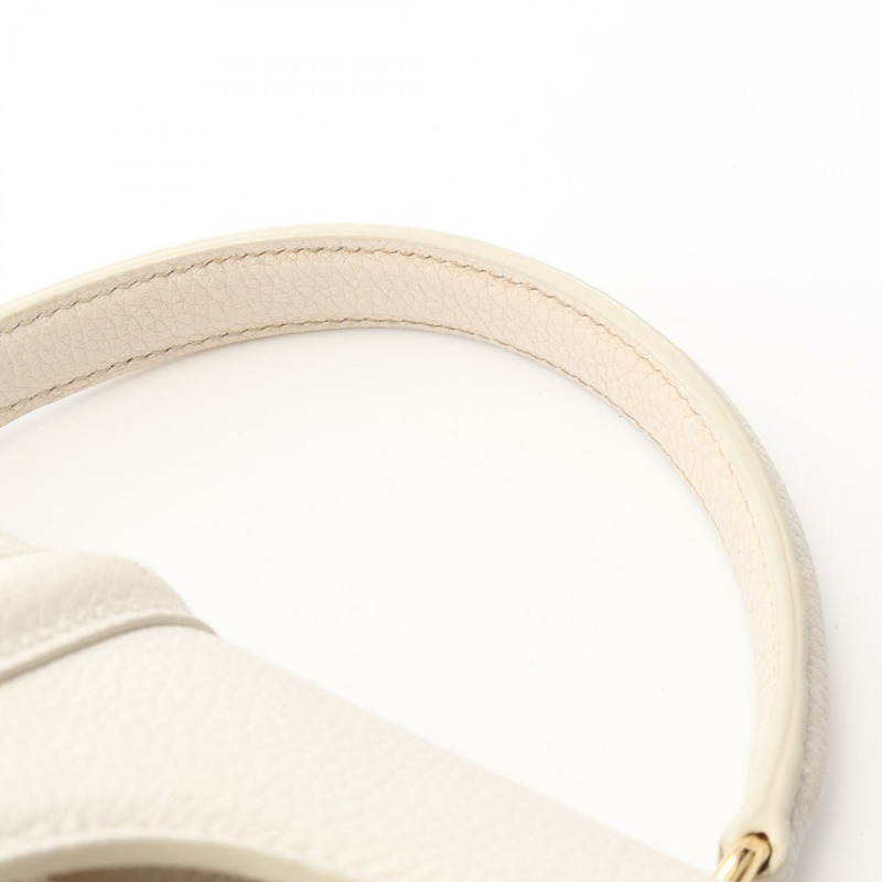 CELINE 16 小型單肩手提包 188003BEY 白色皮革 二手 女士-6