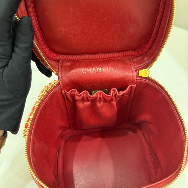 chanel vintage化妝箱 丞琳同款古董包-6
