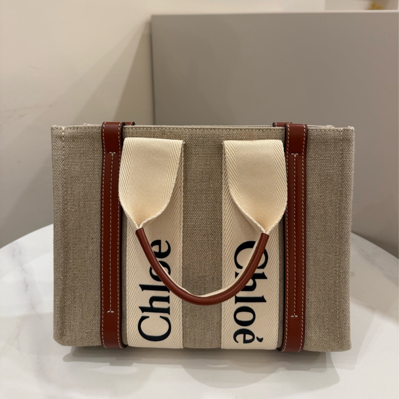 （包況漂亮近新）chloe woody 托特包小號-1