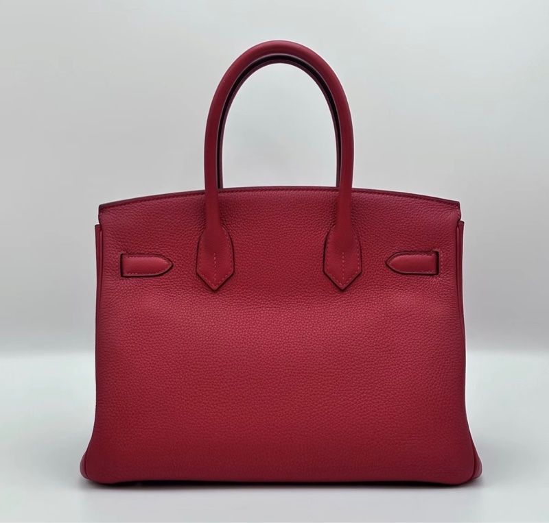 98新🩷HERMES 國旗紅 金扣 birkin 30 Y刻-1