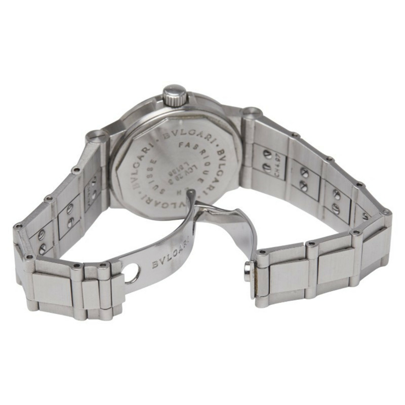 寶格麗 Diagono Sport 手錶 LCV29S 自動上鍊 白色錶盤 不鏽鋼 女款 BVLGARI-2