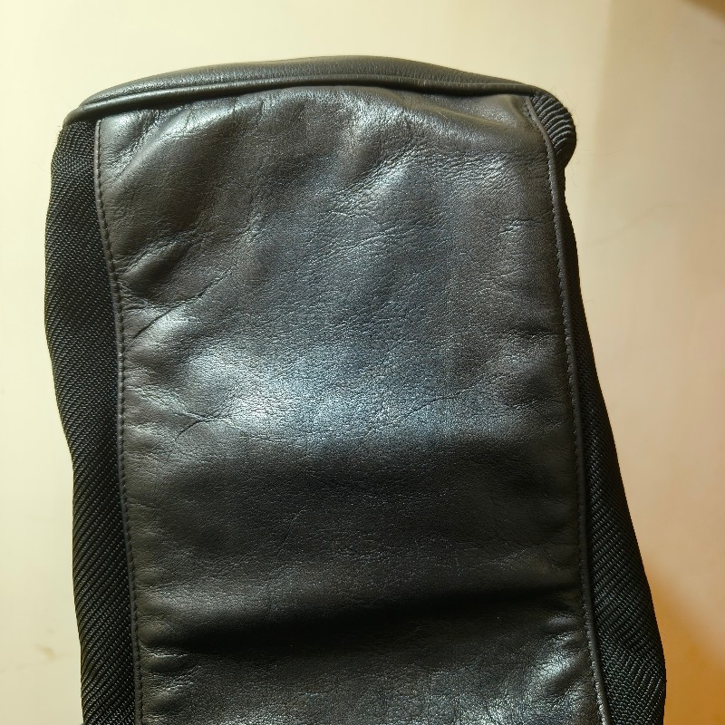 🫅女神購物節狂降（原$8800）‼️只到3/15⏰㊣✨Versace✨凡賽斯 黑色 帆布 皮革 拼接 金屬 手提包/二手包/二手精品🌳二手樹屋🌳-7