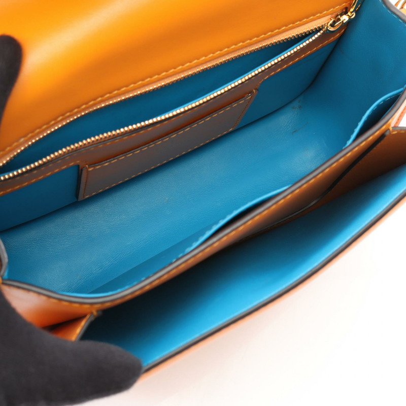 LOUIS VUITTON LV PONT Neuf 單肩斜背包 M55946 皮革橙色二手-2