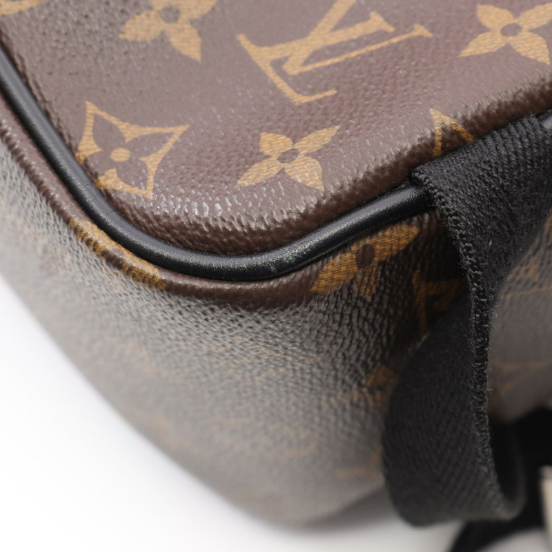 LOUIS VUITTON Josh Rucksack 背包 M41530 Monogram macassar 黑色 二手男款 LV-6