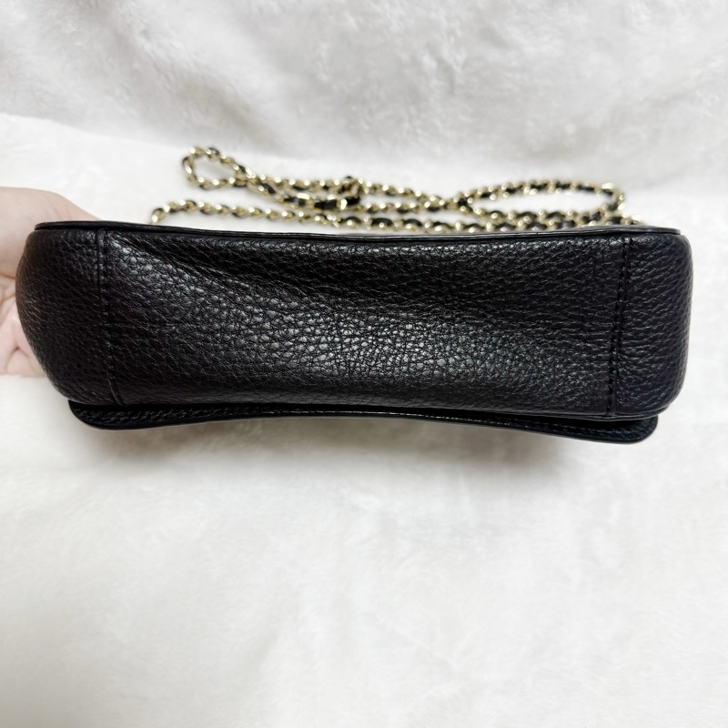 ❤️尋找愛它的主人❤️Tory Burch黑金旋轉扣鏈條斜背包 肩背包 woc-2