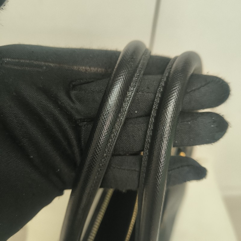 來囉‼️來囉‼️雙11優惠上車囉🚒超狂降價只到11/11🎁㊣✨PRADA✨(附防塵袋)普拉達 黑色 防刮 皮革 商務 手提包 公事包 文件包 電腦包 /二手包/二手精品🌳二手樹屋🌳-39