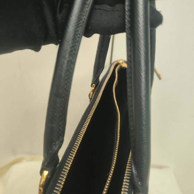 來囉‼️來囉‼️雙11優惠上車囉🚒超狂降價只到11/11🎁㊣✨PRADA✨(附防塵袋)普拉達 黑色 防刮 皮革 商務 手提包 公事包 文件包 電腦包 /二手包/二手精品🌳二手樹屋🌳-40