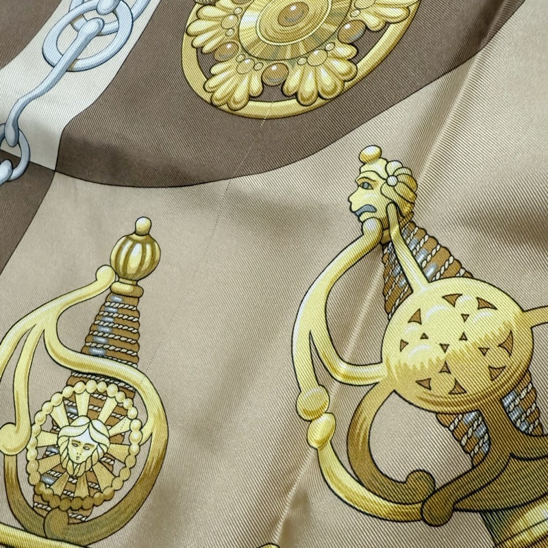 👑招財女王的權杖👑Hermes愛馬仕絲巾90*90-8