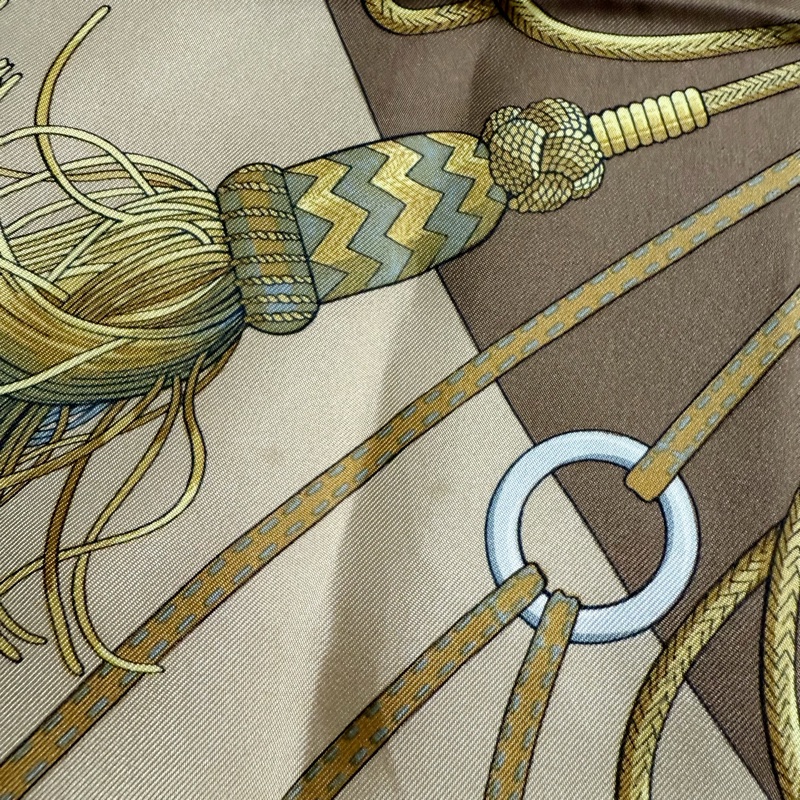 👑招財女王的權杖👑Hermes愛馬仕絲巾90*90-10