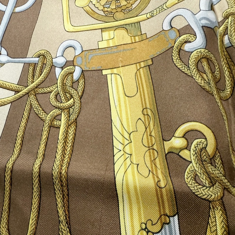 👑招財女王的權杖👑Hermes愛馬仕絲巾90*90-11